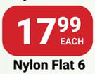 PNA Nylon Paint Brush (Flat) 6-Each