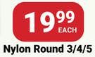 PNA Paint Nylon Brush (Round) 3/4/5-Each