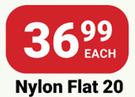 PNA Nylon Paint Brush (Flat) 20-Each
