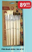 PNA Artist Brush (Set Of 12)