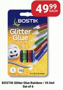 Bostik Glitter Glue Rainbow (Set of 6)-10.5ml