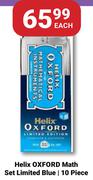 Helix Oxford Math Set Limited Blue (10 Piece)-Each