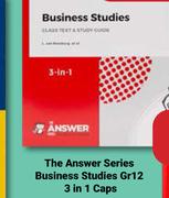 The Answer Series Business Studies (Gr 12) 3 In 1 Caps-Each