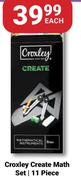 Croxley Create Math Set (11 Piece)-Each