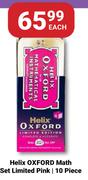 Helix Oxford Math Set Limited Pink (10 Piece)-Each