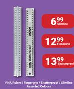 PNA Rulers/ Slimline (Assorted Colours)