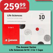 The Answer Series Life Sciences (Gr 10)  3 In 1 Caps-Each