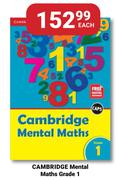 Cambridge Mental Maths (Grade 1)-Each