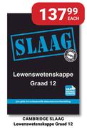 Cambridge Slaag Lewens Wetenskappe (Graad 12)-Each