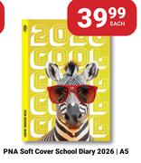 PNA Soft Cover School Diary 2026 (A5)-Each