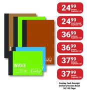Croxley Cash Receipt/Delivery/Invoice Book 50/100 Page Invoice Duplicate| A6