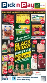 Pick n Pay : ASAP Black Friday Specials (24 November - 26 November 2025)