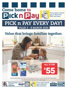 Pick n Pay Eastern Cape : Every Day Specials (02 March - 08 March 2026)