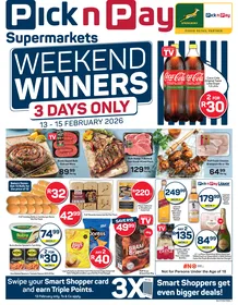 Pick n Pay Gauteng, Mpumalanga, Limpopo, Free State, North West & Northern Cape : Weekend Specials (13 February - 15 February 2026)