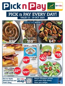 Pick n Pay Western Cape : Every Day Specials (13 October - 19 October 2025)