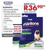 Marltons Wormpro For Medium Dogs-Each