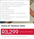 Proline 10" Windows Tablet S210TU-WIFI-PROMO