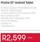 Proline 10" Android Tablet 1051H