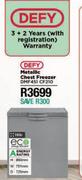 Defy 195L Metallic Chest Freezer DMF451 CF210