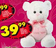 Teddy Bear With Valentine's Heart 26Cm