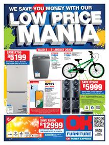 OK Furniture : Lowest Prices Mania (08 August - 21 August 2022)