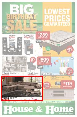 House & Home : Big Birthday Sale (21 May - 02 Jun 2019), page 1