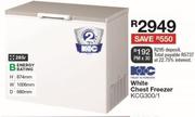 KIC 285L White Chest Freezer KCG300/1