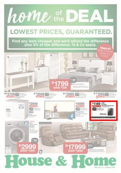House & Home : Lowest Prices (12 Mar - 24 Mar 2019), page 1