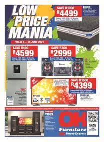 OK Furniture : Low Price Mania (04 June - 16 June 2021)
