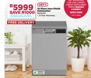 Defy 15 Place Inox Finish Dishwasher DDW257
