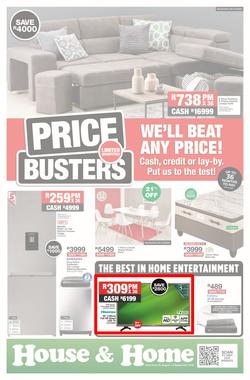 House & Home : Price Busters! (25 Aug - 08 Sep 2019), page 1