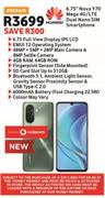Huawei 6.75" Nova Y70 Mega 4G/LTE Dual Nano Sim Smartphone