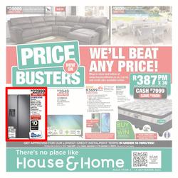 House & Home : Price Busters (05 September - 18 September 2022), page 1