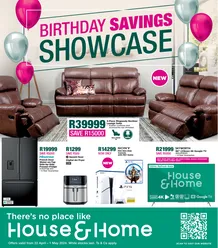 House & Home : Birthday Savings Showcase (22 April - 01 May 2024 While Stocks Last)