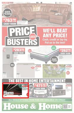 House & Home : Price Busters (20 Aug - 01 Sep 2019), page 1