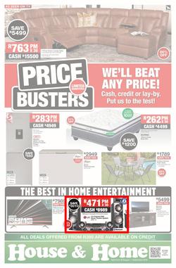 House & Home : Price Busters (20 Aug - 01 Sep 2019), page 1