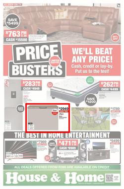House & Home : Price Busters (20 Aug - 01 Sep 2019), page 1