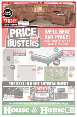 House & Home : Price Busters (20 Aug - 01 Sep 2019), page 1