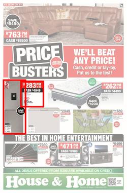 House & Home : Price Busters (20 Aug - 01 Sep 2019), page 1