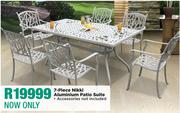  7 Piece Nikki Aluminium Patio Suite
