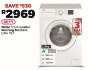 DEFY White Front Loader Washing Machine - DAW 381