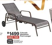 Colorado Aluminium Pool Lounger