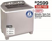 Defy 13Kg Metalic Twin-Tub Washing Machine DTT165