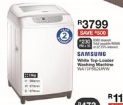 Samsung 13Kg White Top Loader Washing Machine WA13F5S2UWW