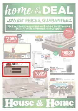House & Home : Lowest Prices (09 Apr - 21 Apr 2019), page 1