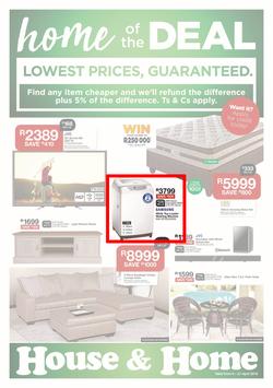 House & Home : Lowest Prices (09 Apr - 21 Apr 2019), page 1