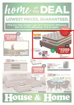 House & Home : Lowest Prices (09 Apr - 21 Apr 2019), page 1