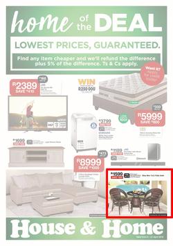 House & Home : Lowest Prices (09 Apr - 21 Apr 2019), page 1