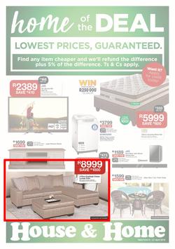 House & Home : Lowest Prices (09 Apr - 21 Apr 2019), page 1