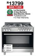 La Germania 4 Gas Burners Gas/Electric Stove TUS9826